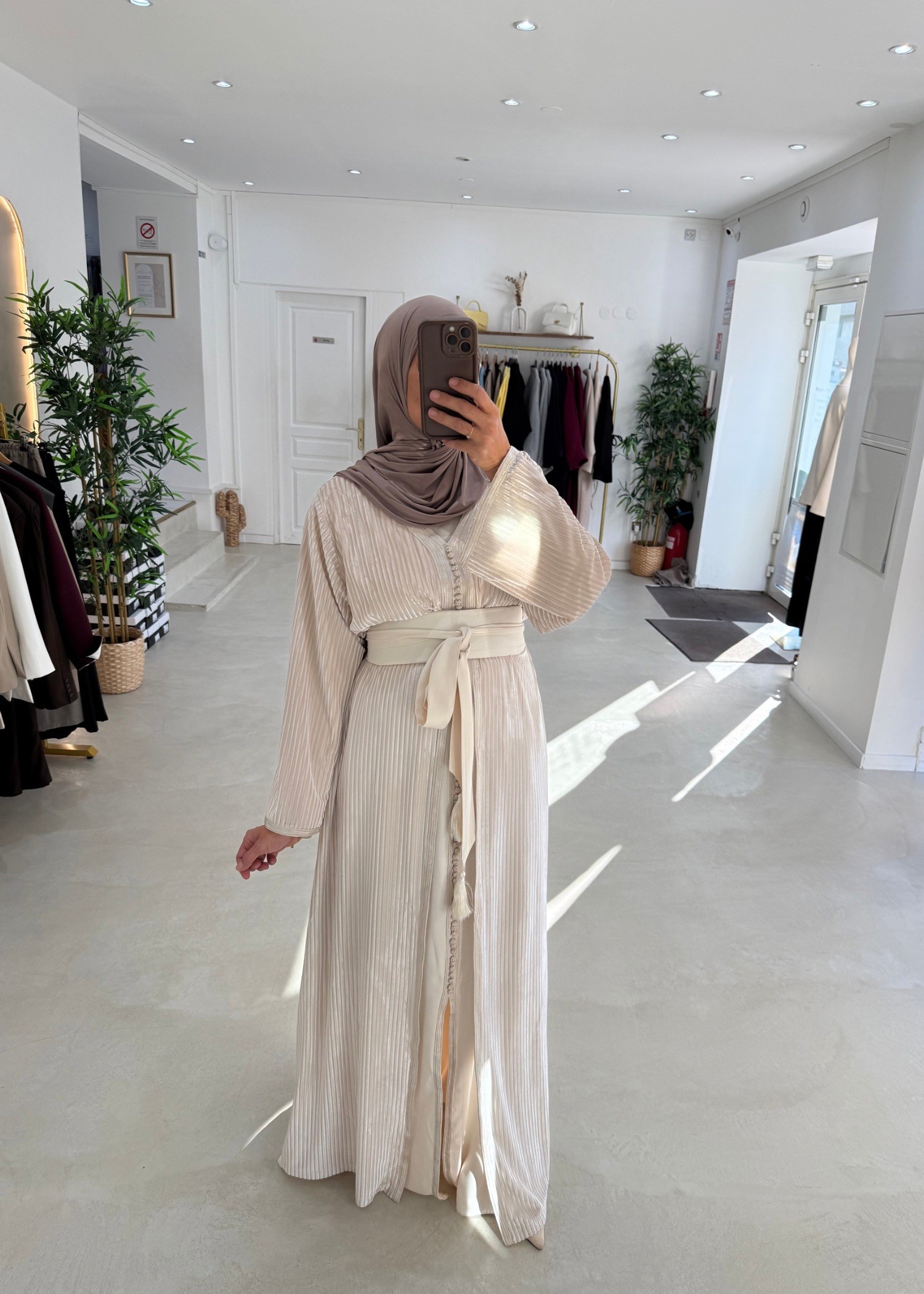 Caftan élégancia crème