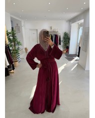 Caftan élégancia bordeaux