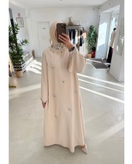 Abaya Crystal nude