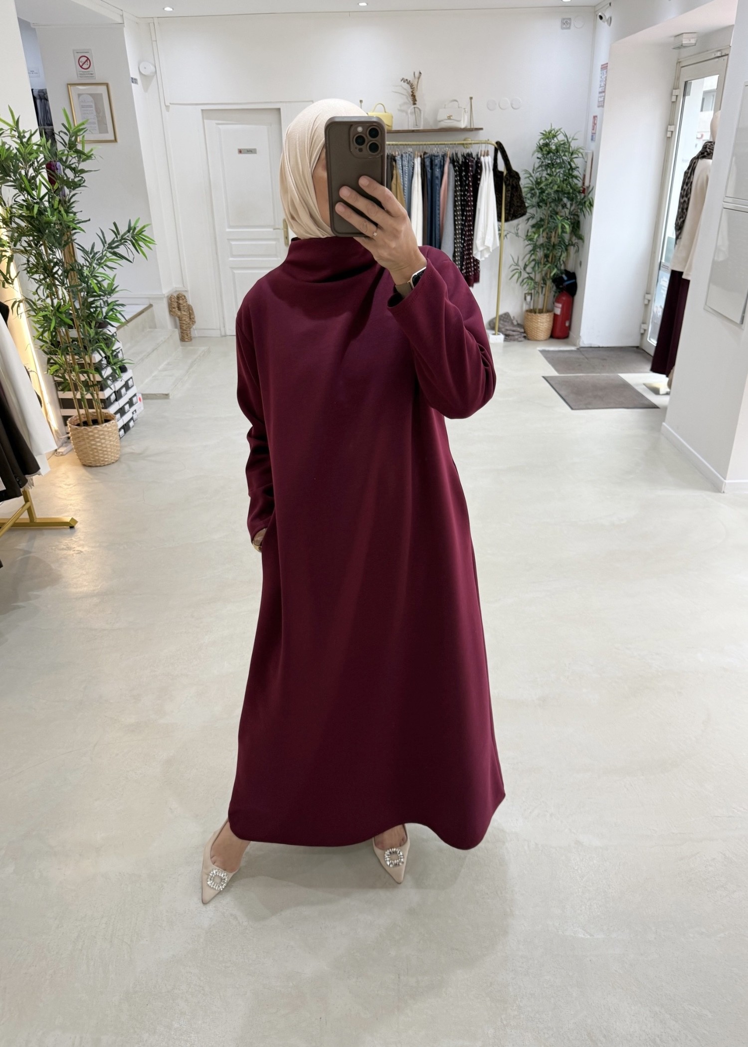 Robe Sheryne bordeaux