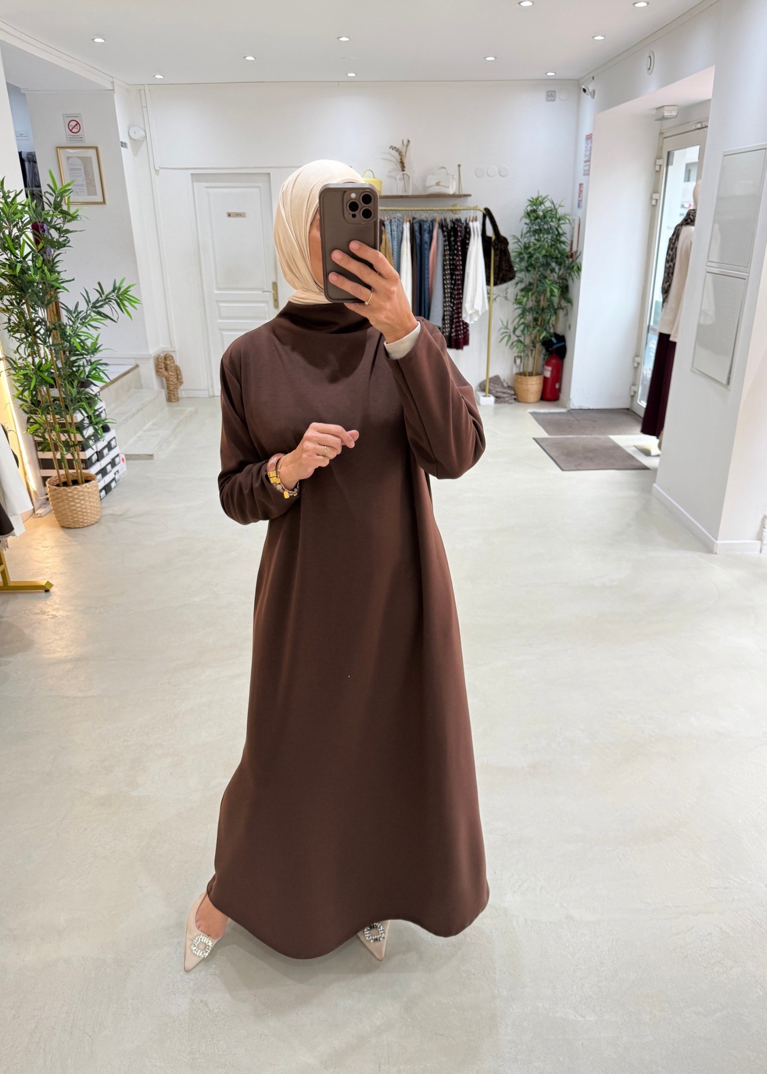 Robe Sheryne chocolat Robe Sheryne chocolat