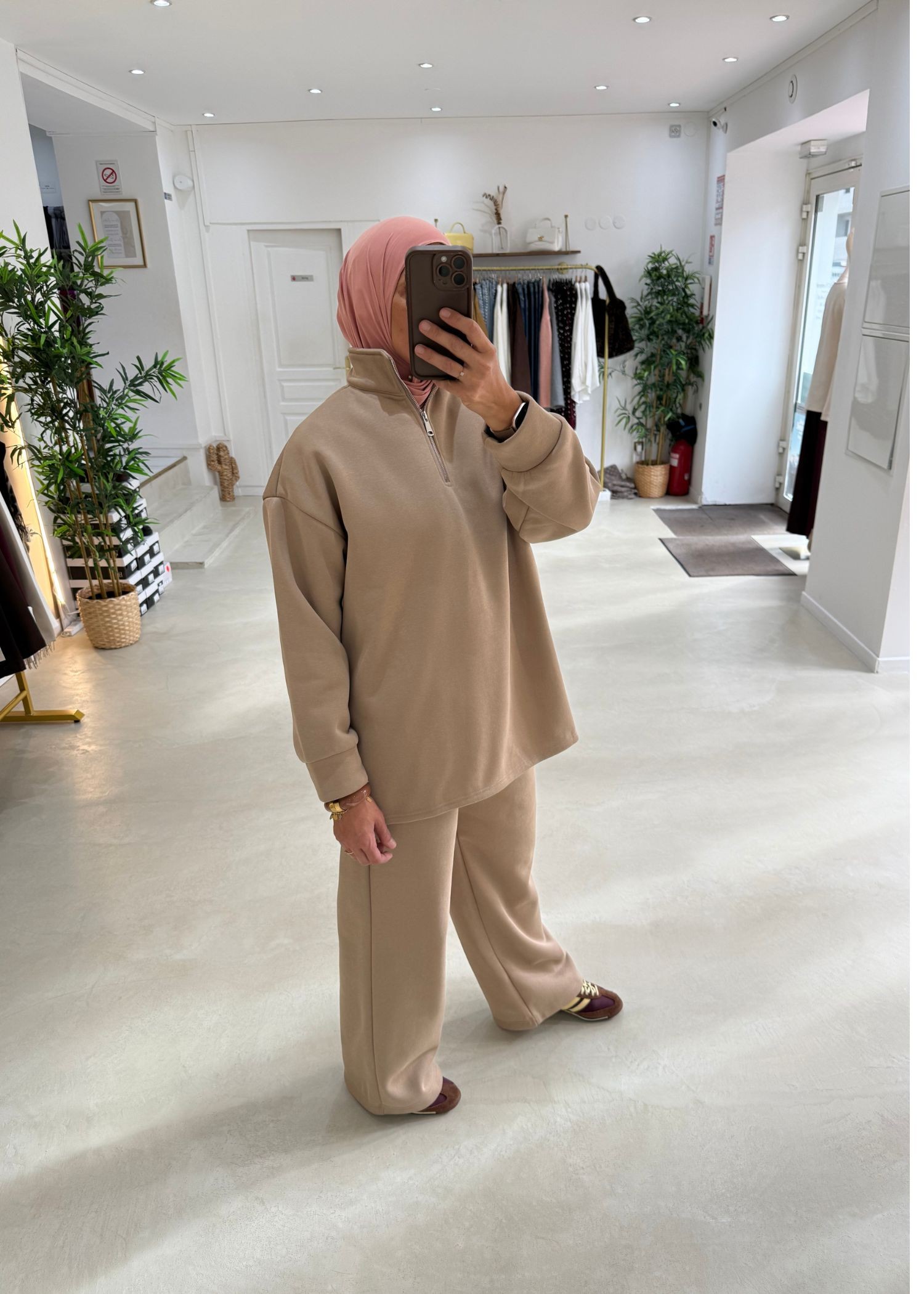 Ensemble City beige foncé