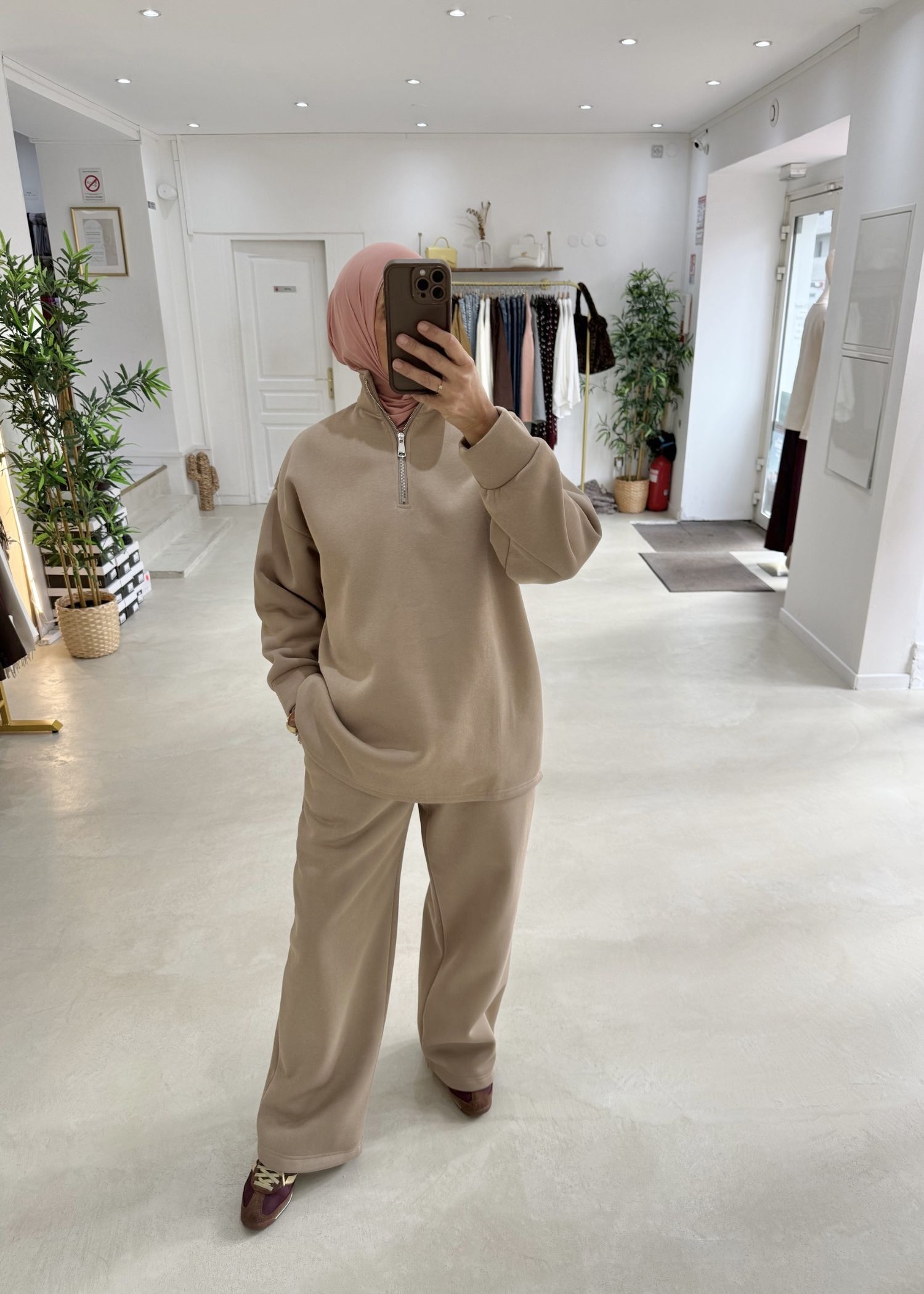 Ensemble City beige foncé