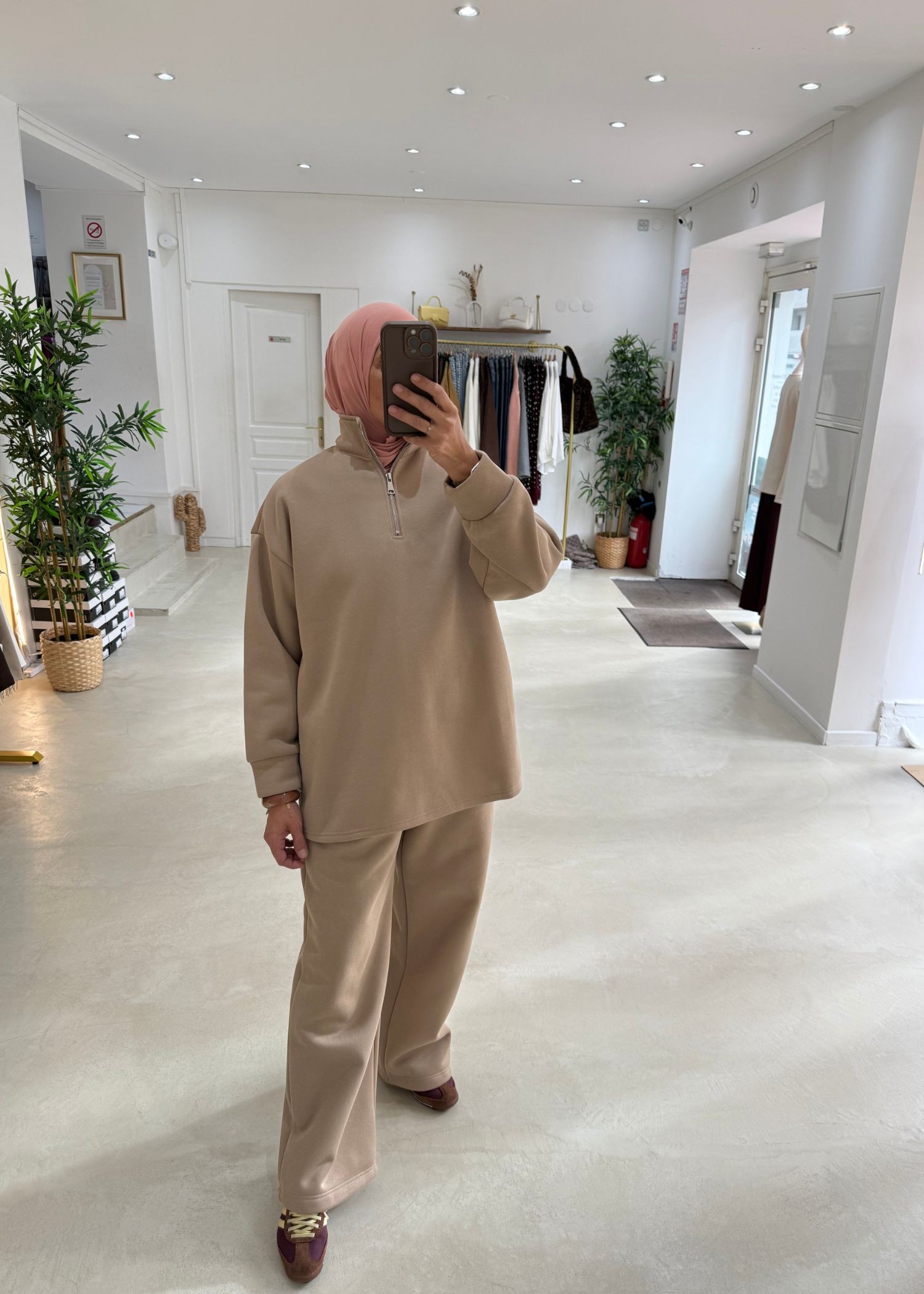 Ensemble City beige foncé