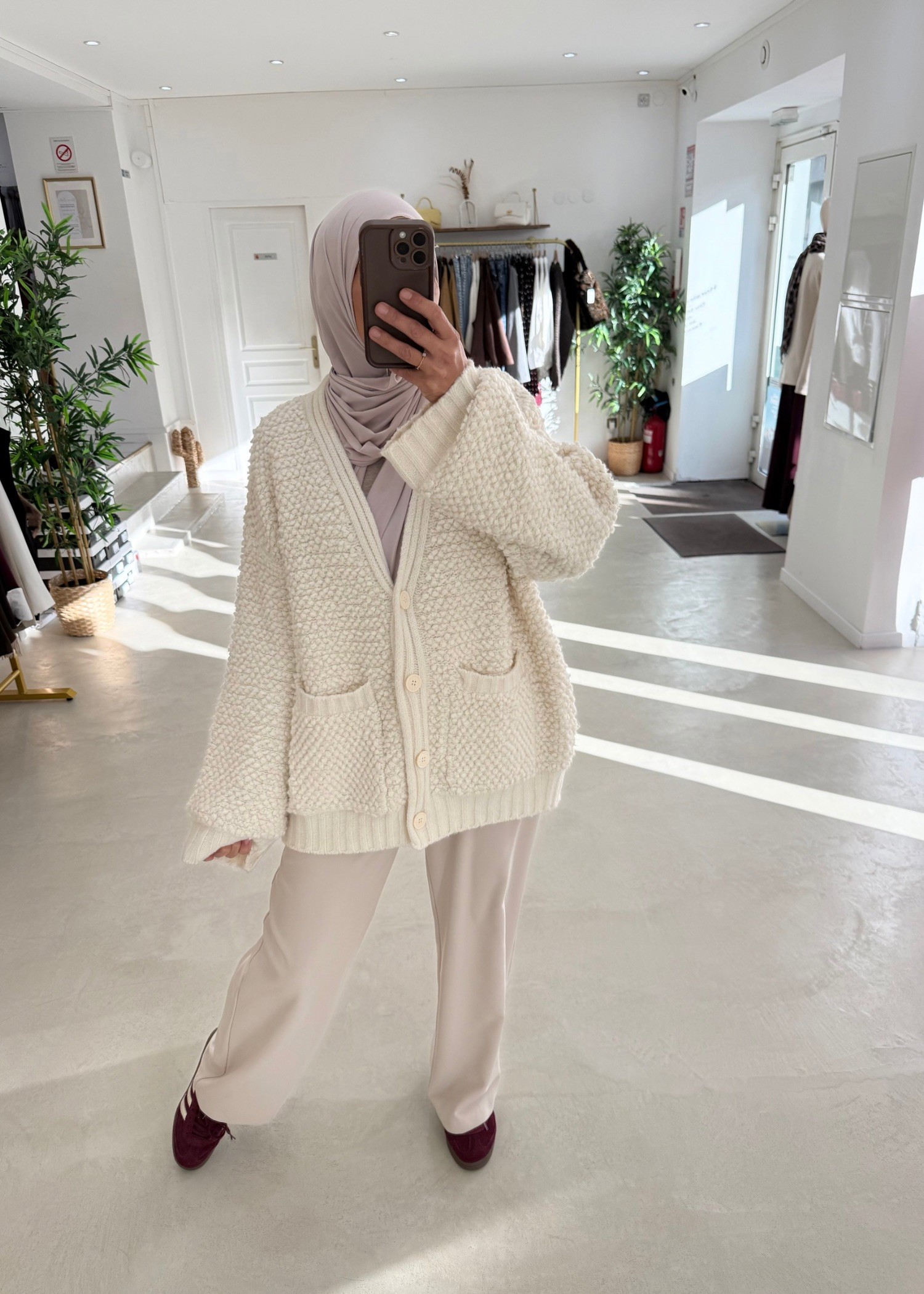 Cardigan Fluffy crème Cardigan Fluffy crème