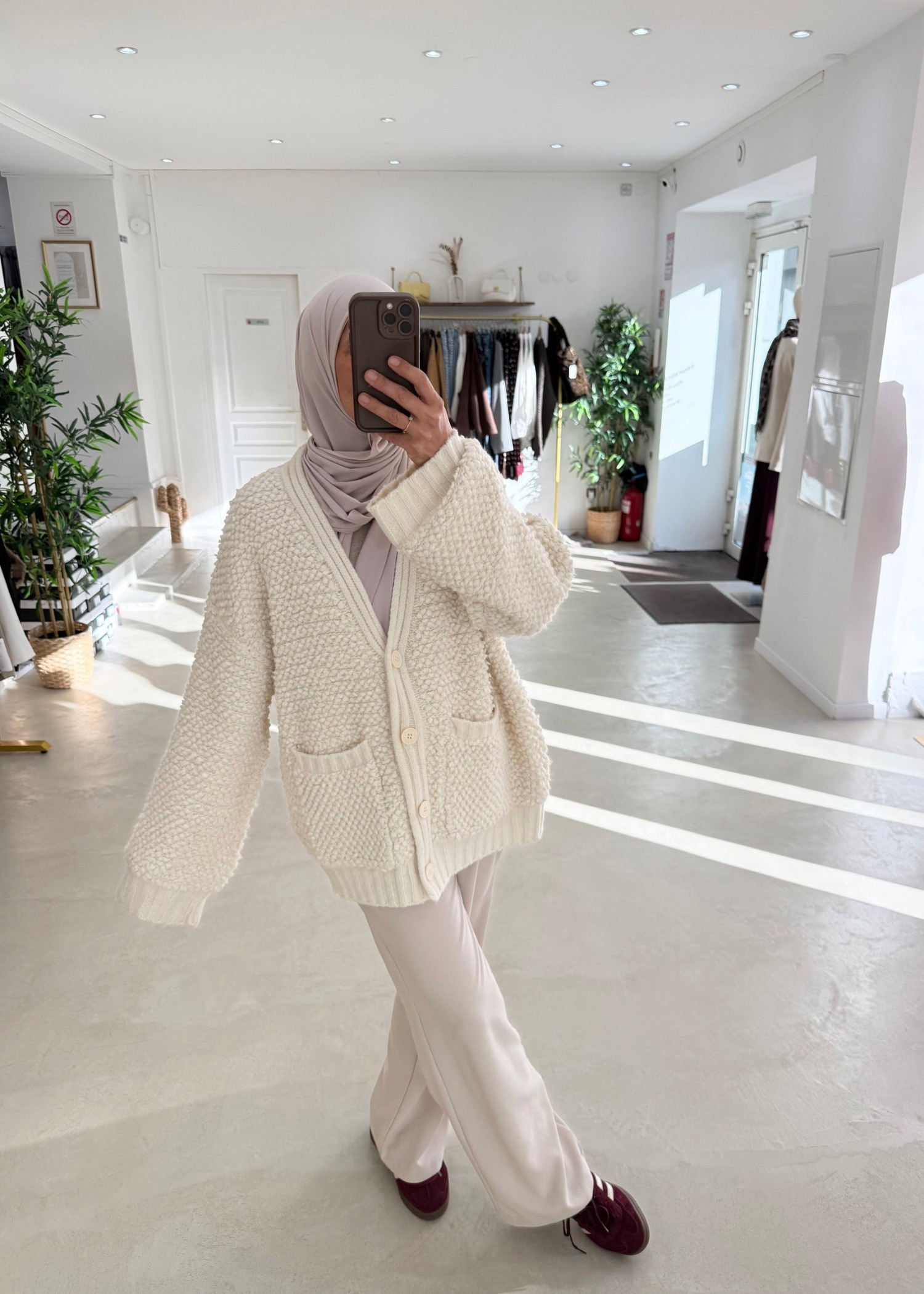 Cardigan Fluffy crème