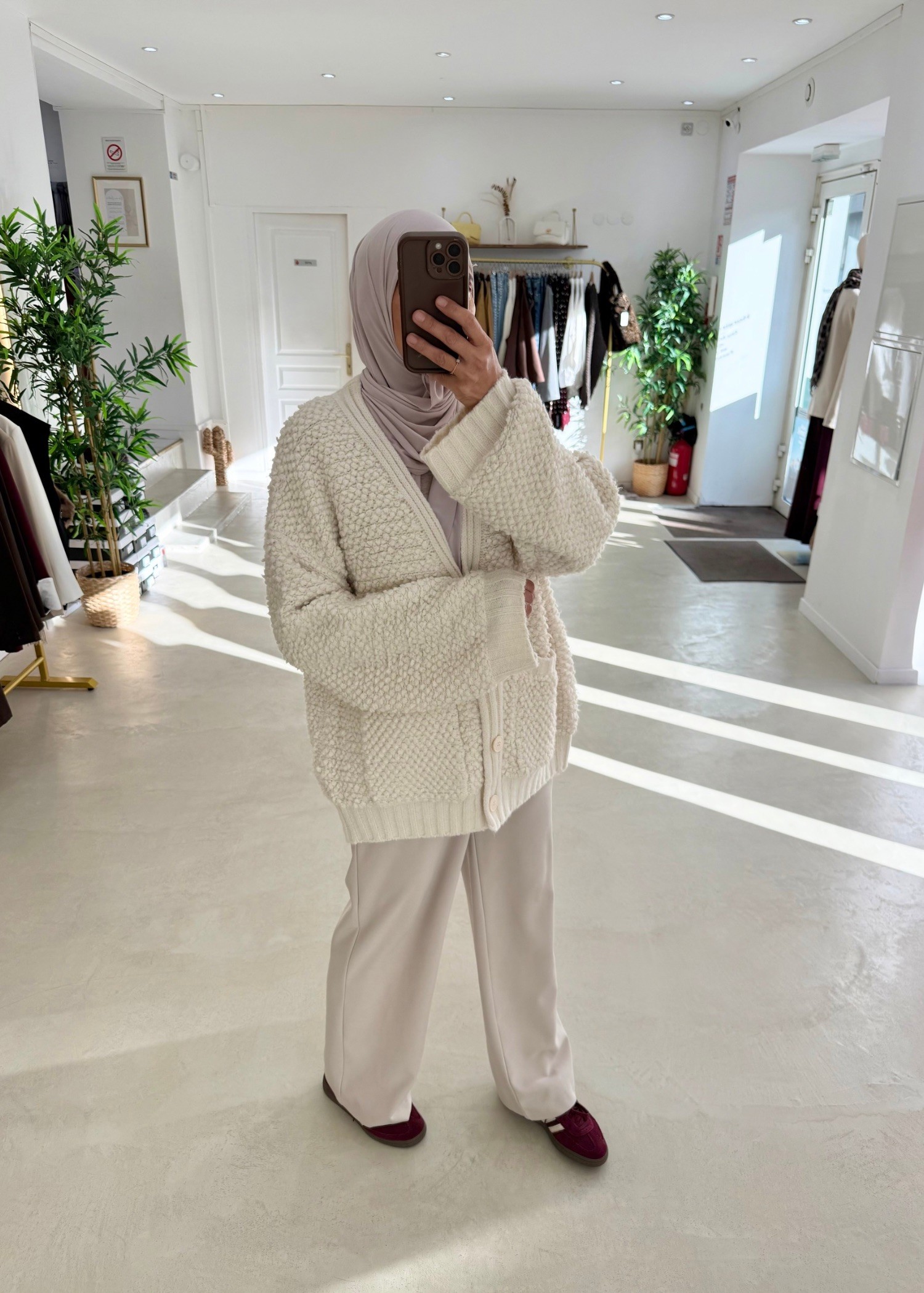 Cardigan Fluffy crème