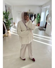 Cardigan Fluffy crème
