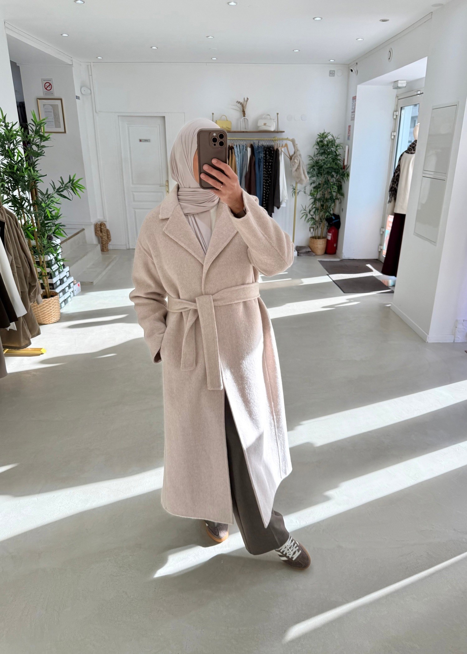 Manteau Kara en laine premium