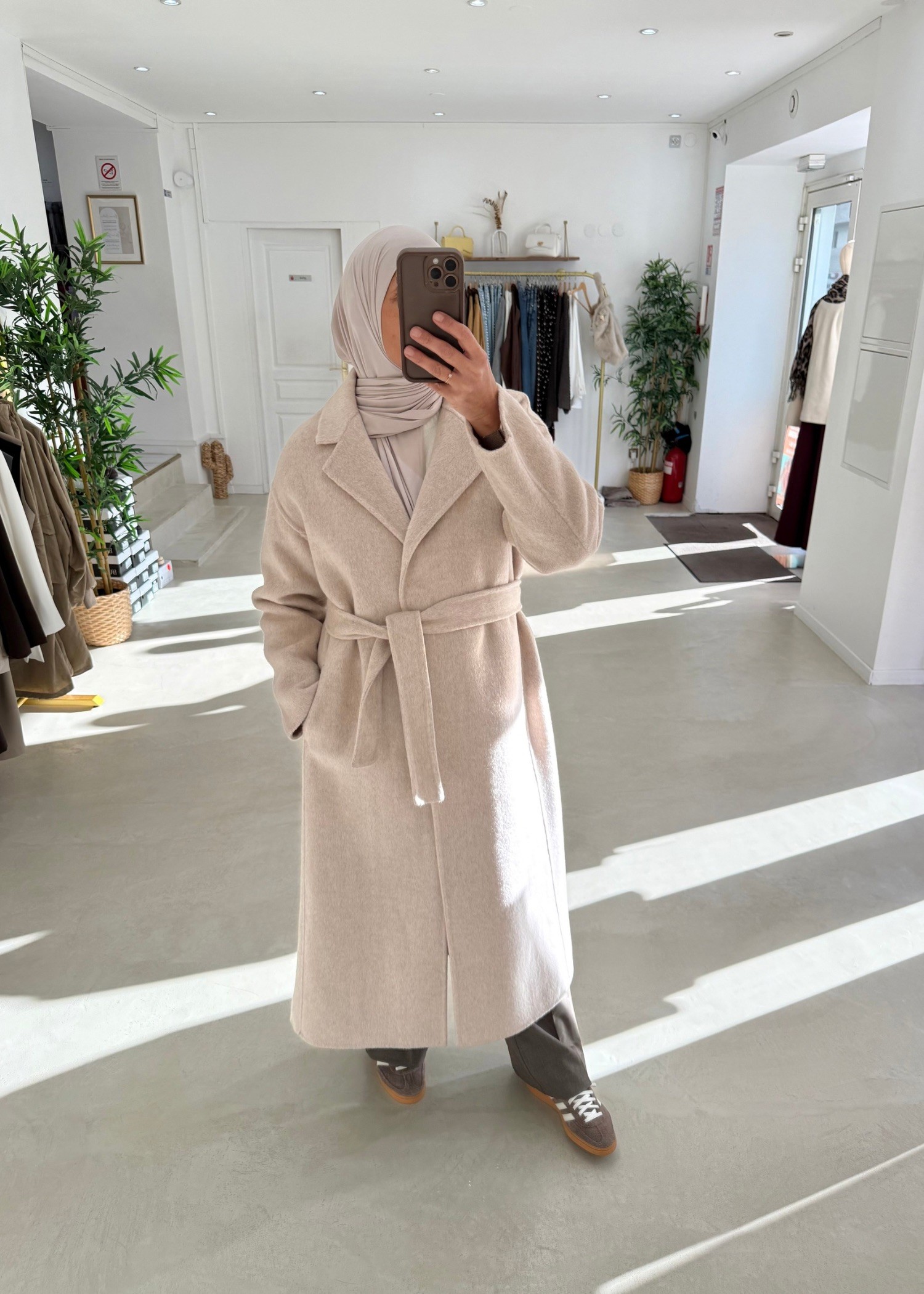 Manteau Kara en laine premium