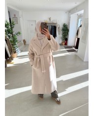 Manteau Kara en laine premium