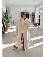 Manteau Kara en laine premium