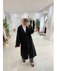 Manteau trench noir