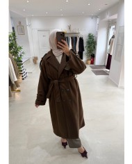 Manteau trench choco