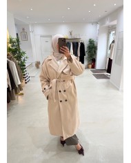 Manteau trench beige
