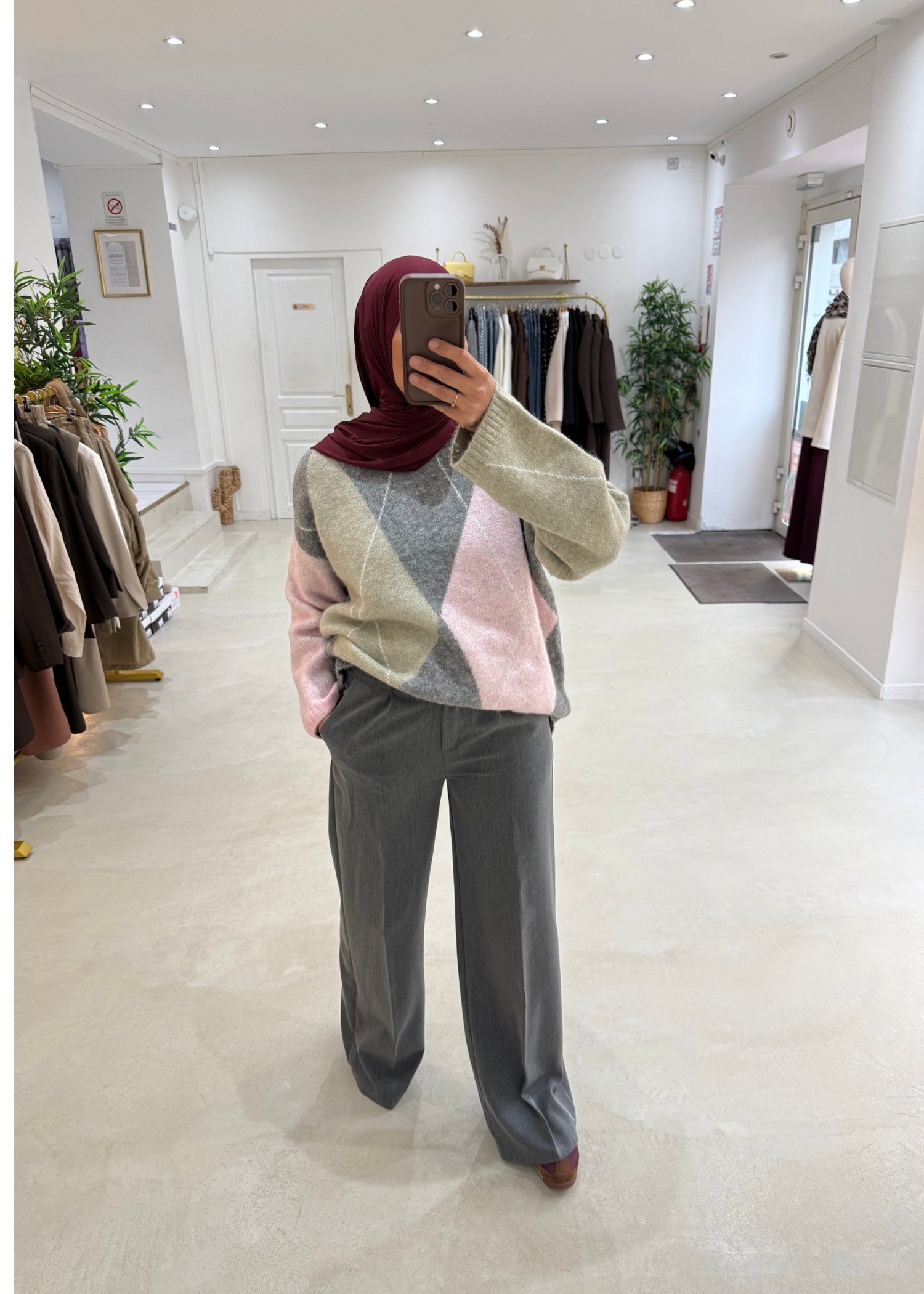 Pantalon classique gris