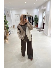 Pantalon classique marron