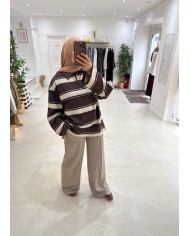 Pantalon classique taupe