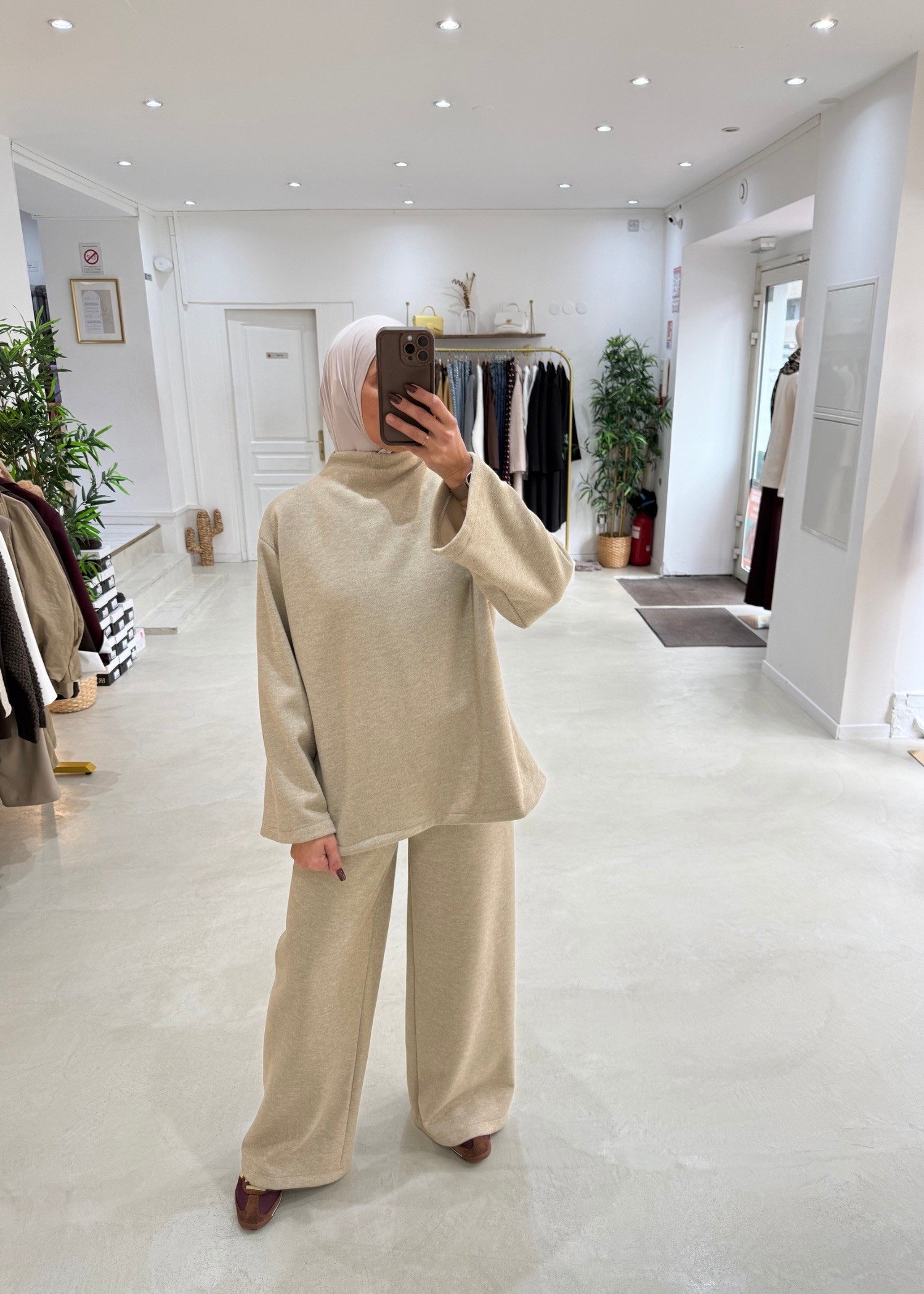 Ensemble Ozan beige foncé