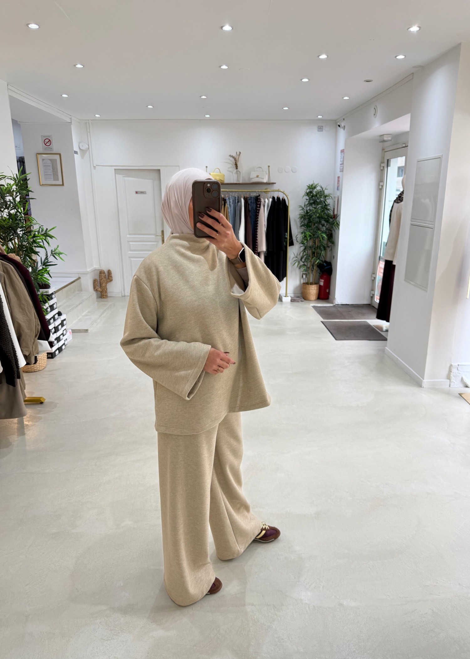 Ensemble Ozan beige foncé