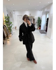 Veste Nouriya fourrure chocolat