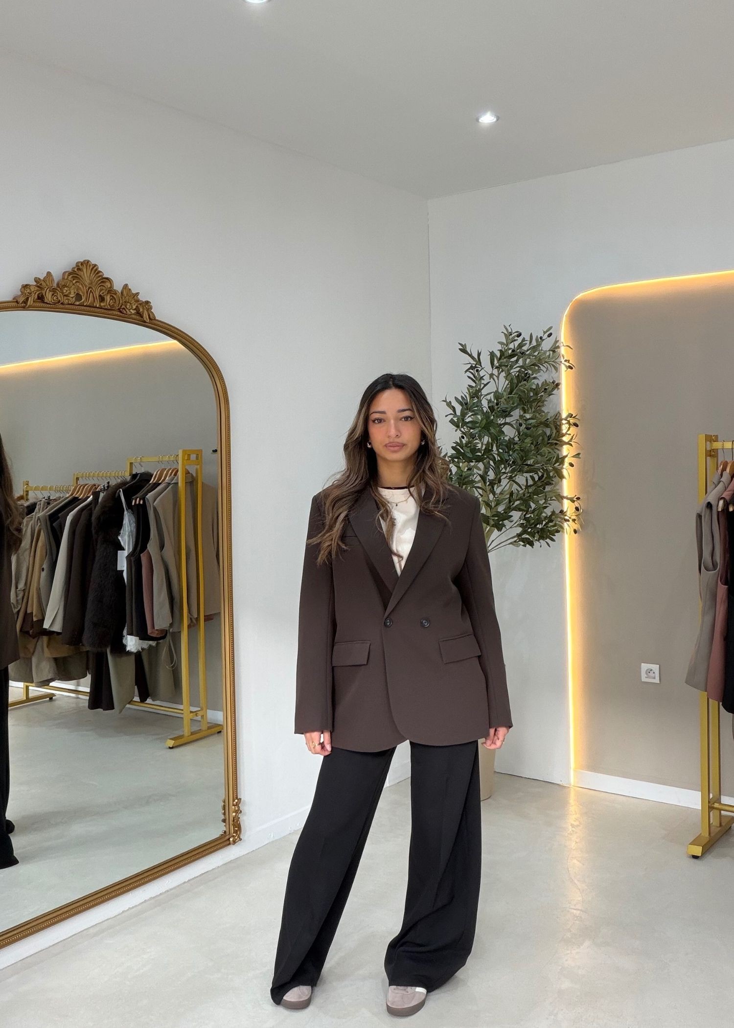 Veste blazer Maëlle choco