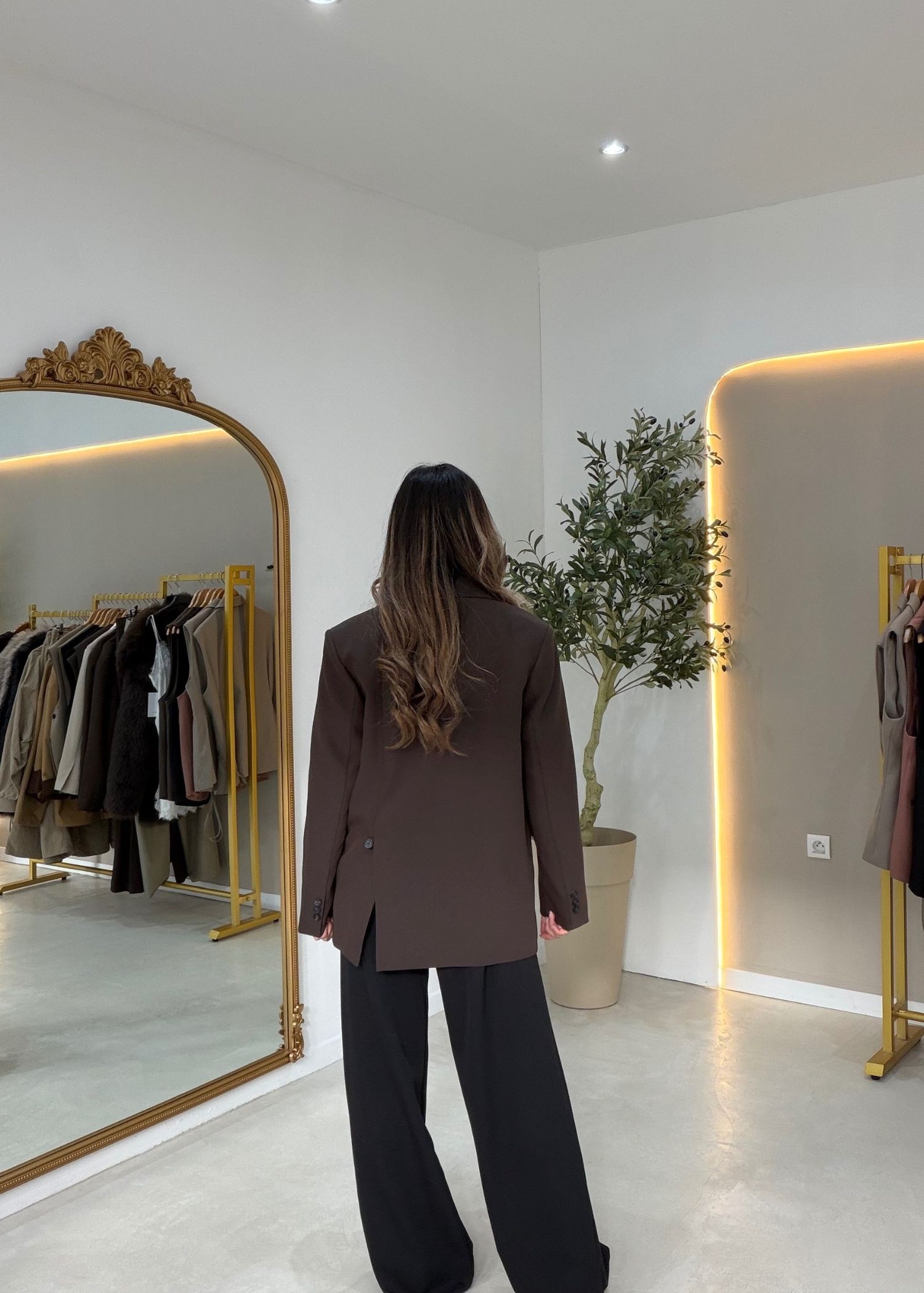 Veste blazer Maëlle choco