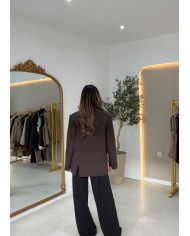 Veste blazer Maëlle choco