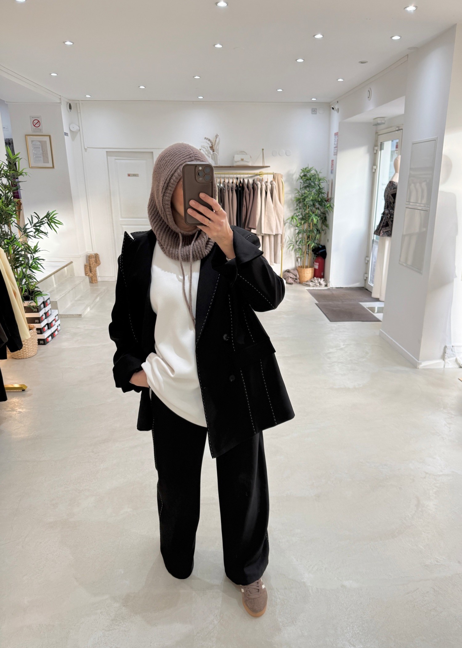 Blazer surpiqûres noir