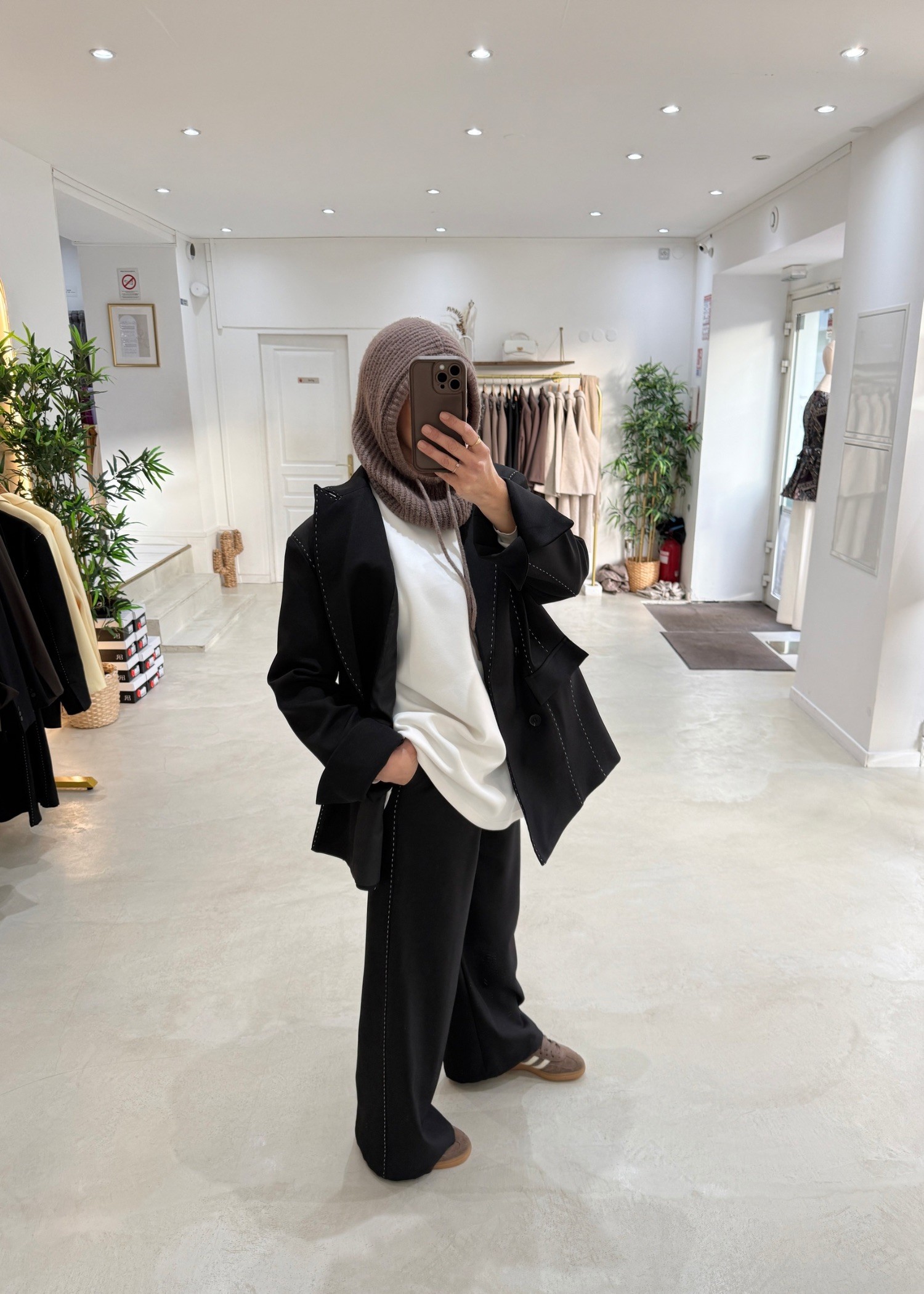 Blazer surpiqûres noir