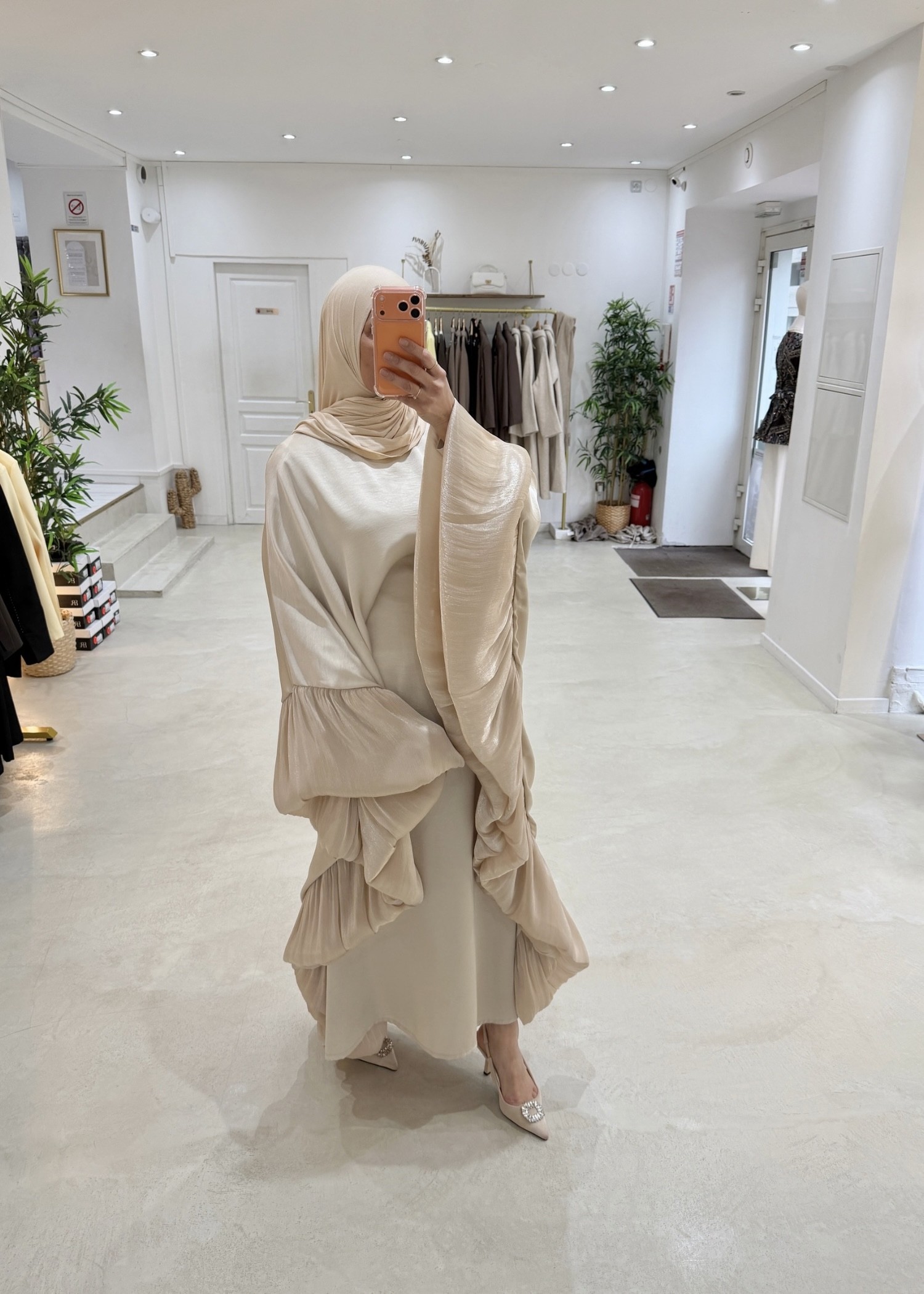 Abaya Umbrella beige