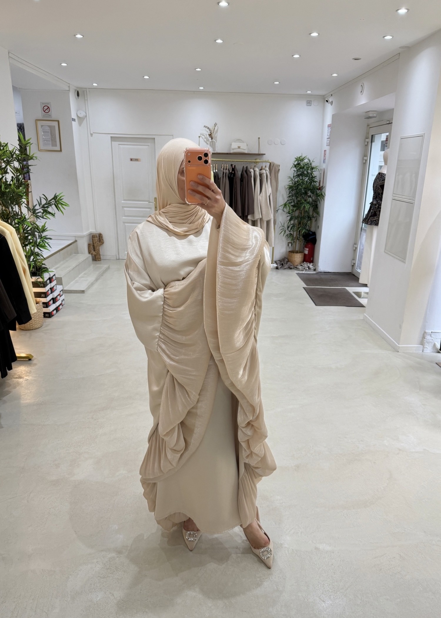 Abaya Umbrella beige