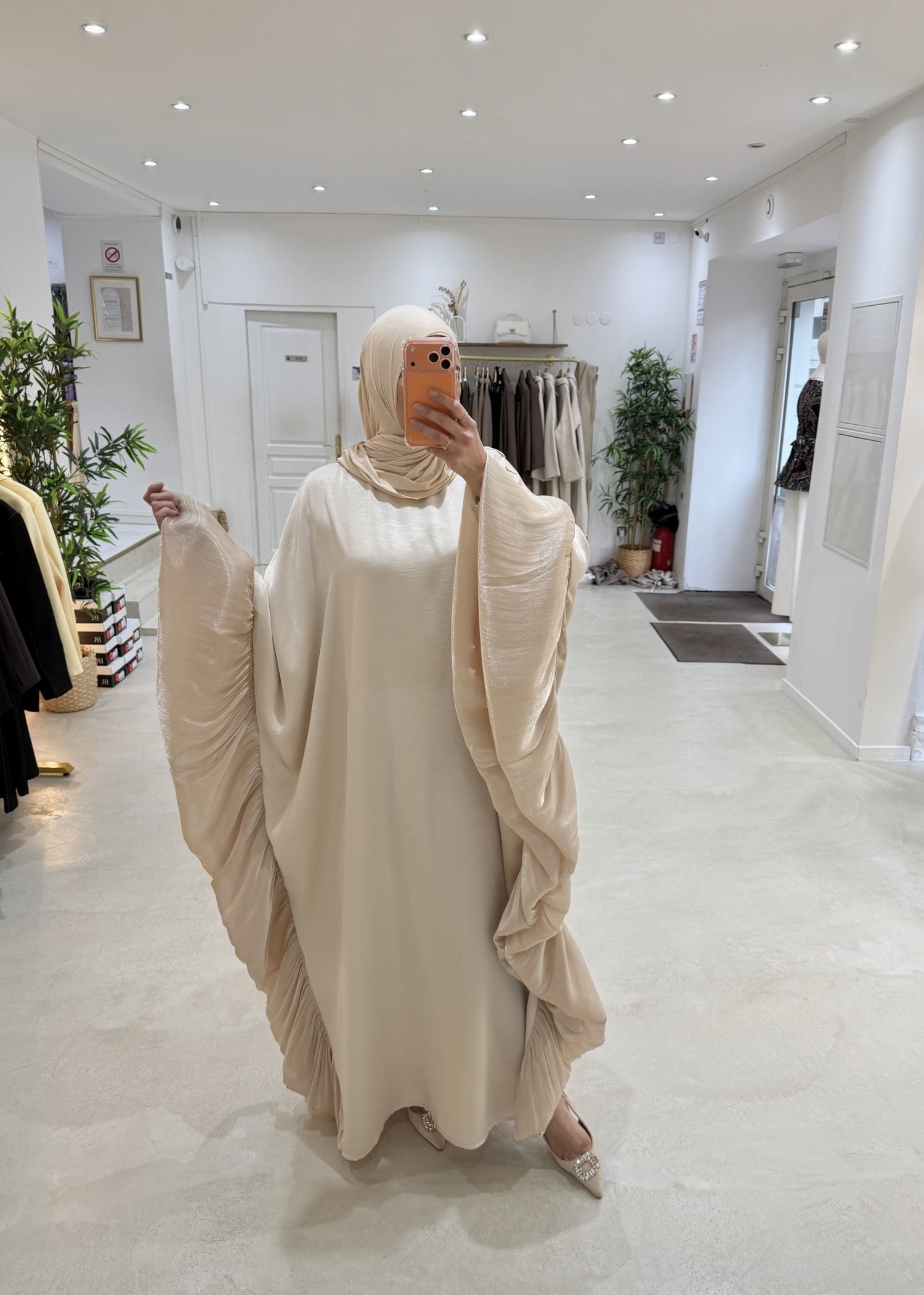 Abaya Umbrella beige