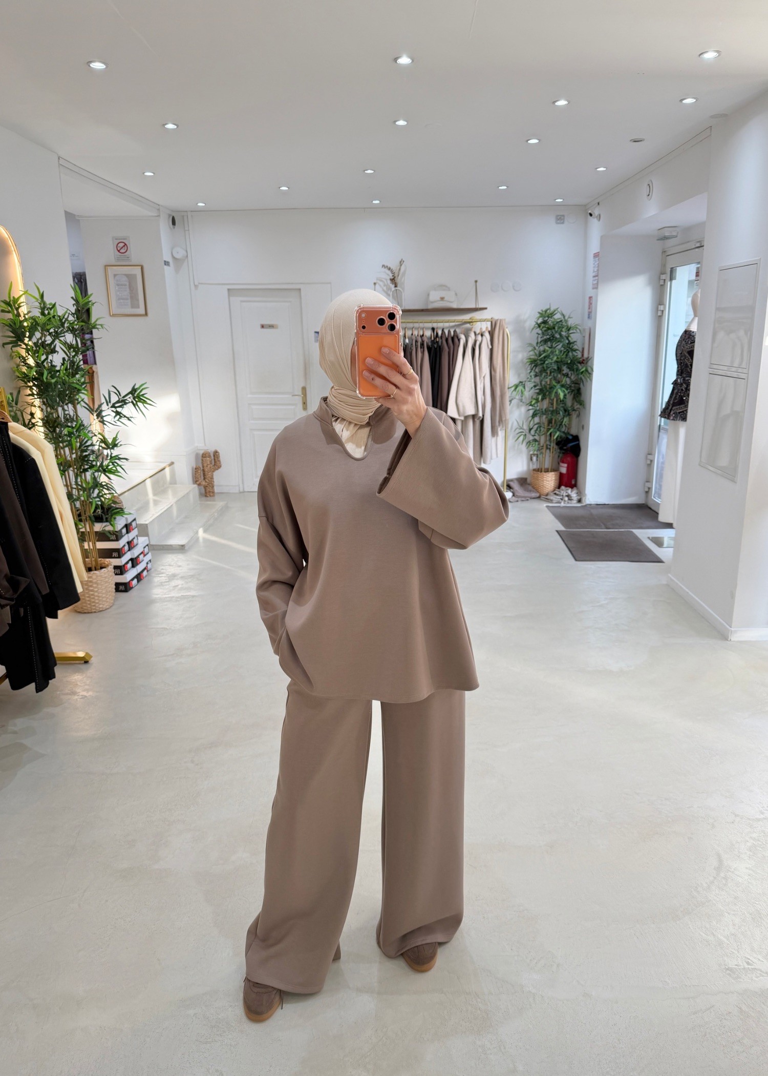 Ensemble Meroua taupe