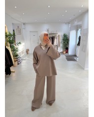 Ensemble Meroua taupe
