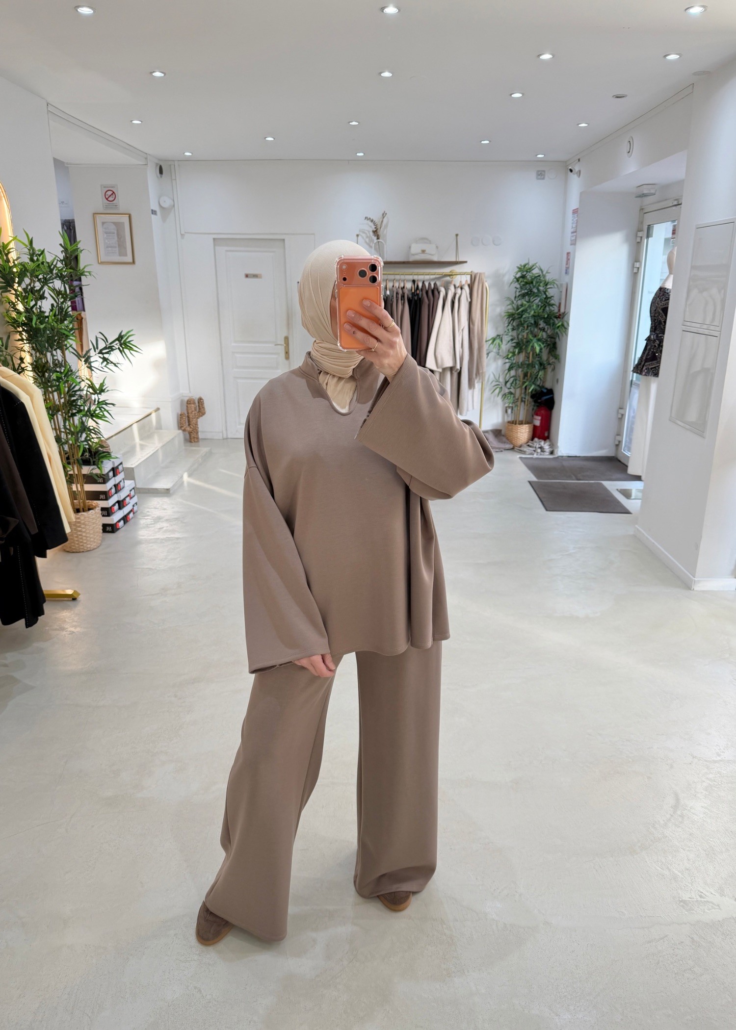 Ensemble Meroua taupe
