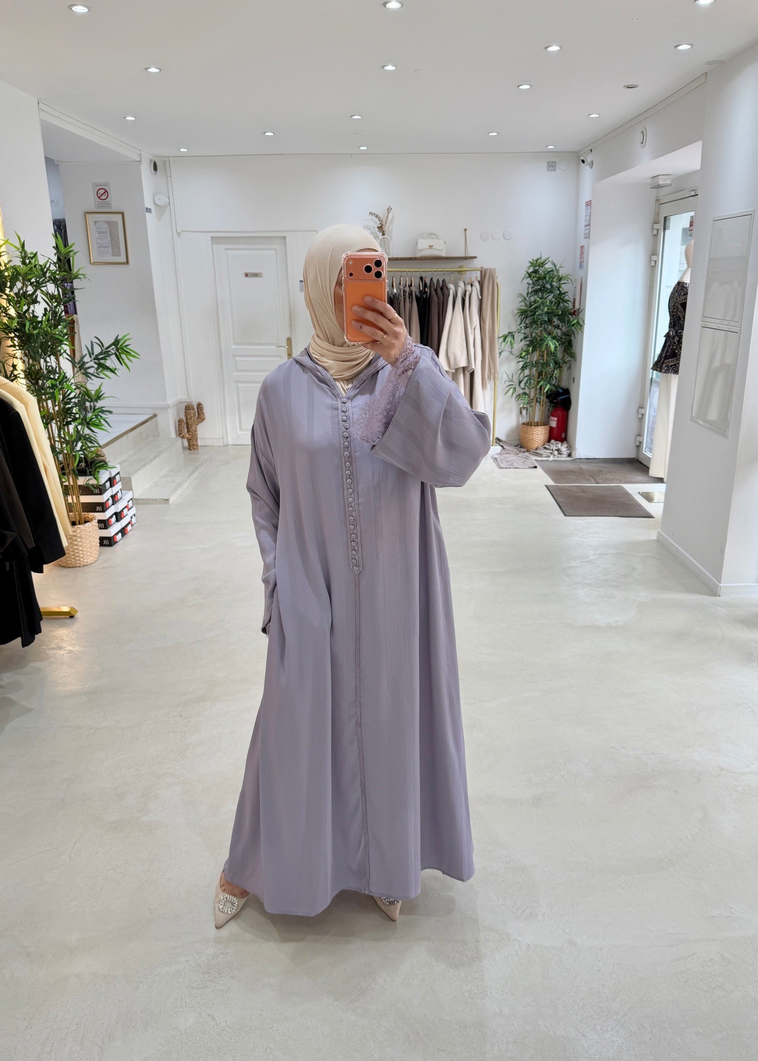Abaya Layali lilas