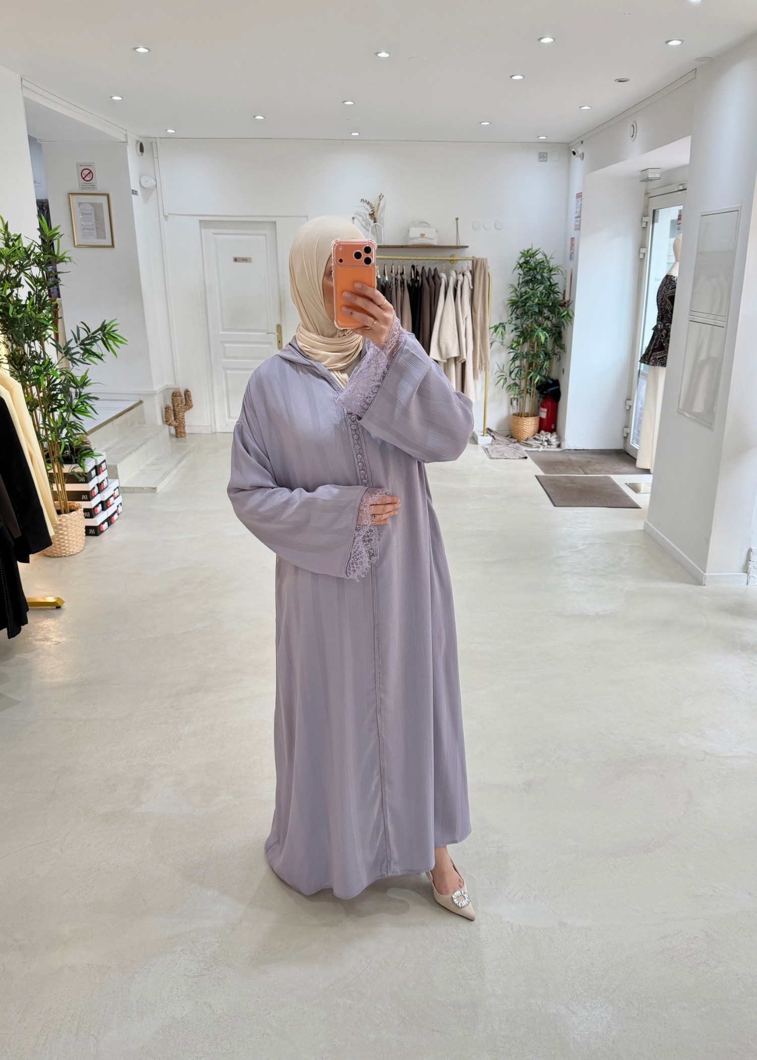 Abaya Layali lilas