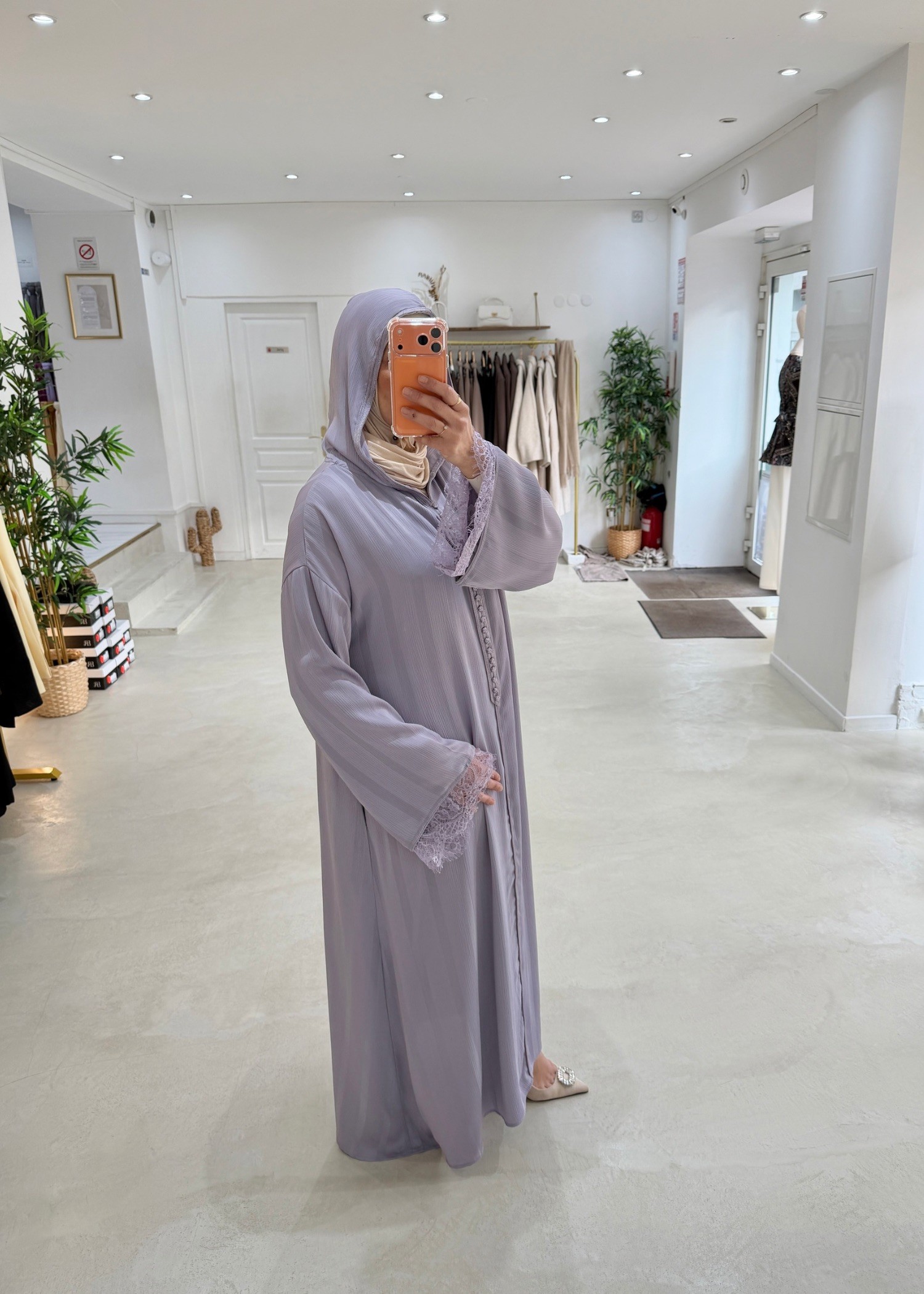 Abaya Layali lilas
