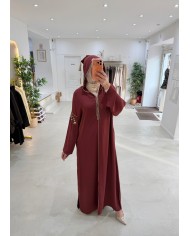 Abaya Qamar brique