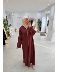 Abaya Qamar brique