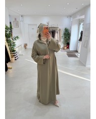 Abaya qamar vert sauge