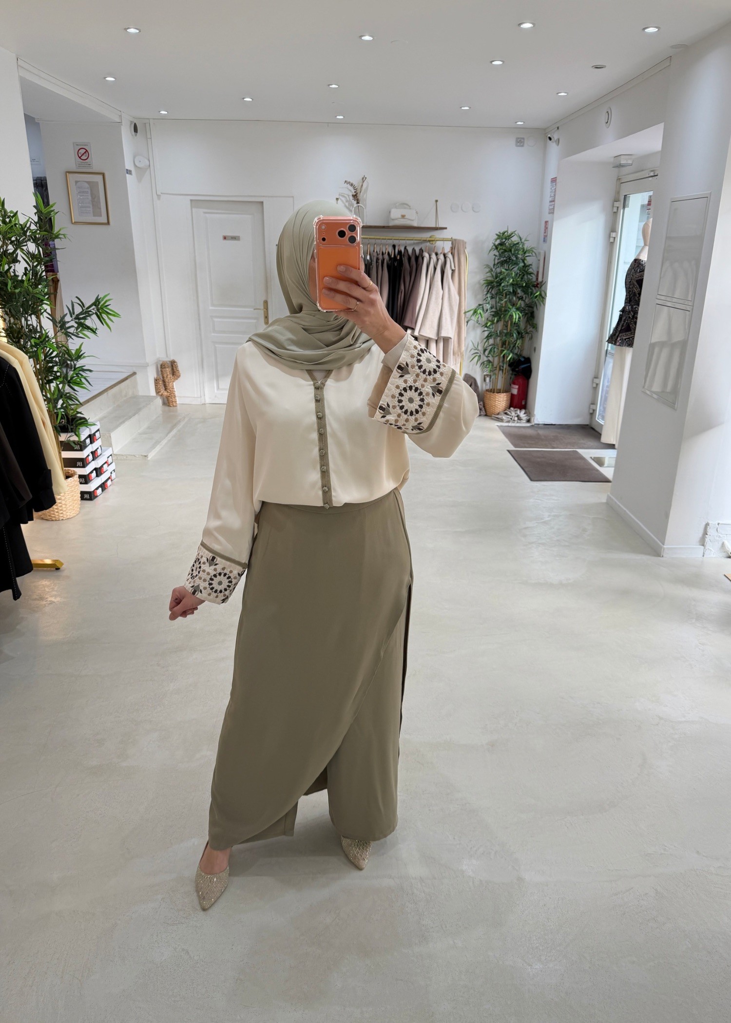 Ensemble Alhambra vert olive