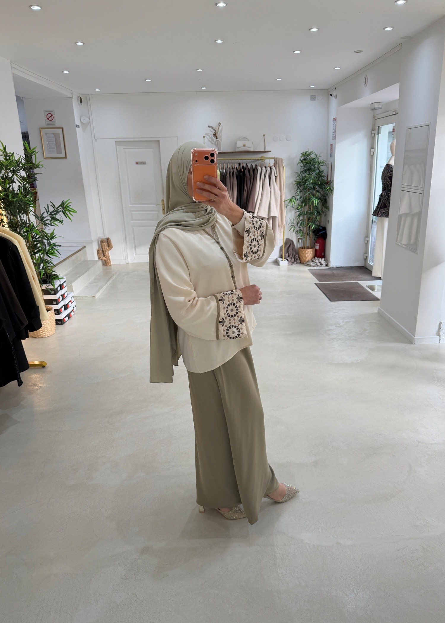 Ensemble Alhambra vert olive