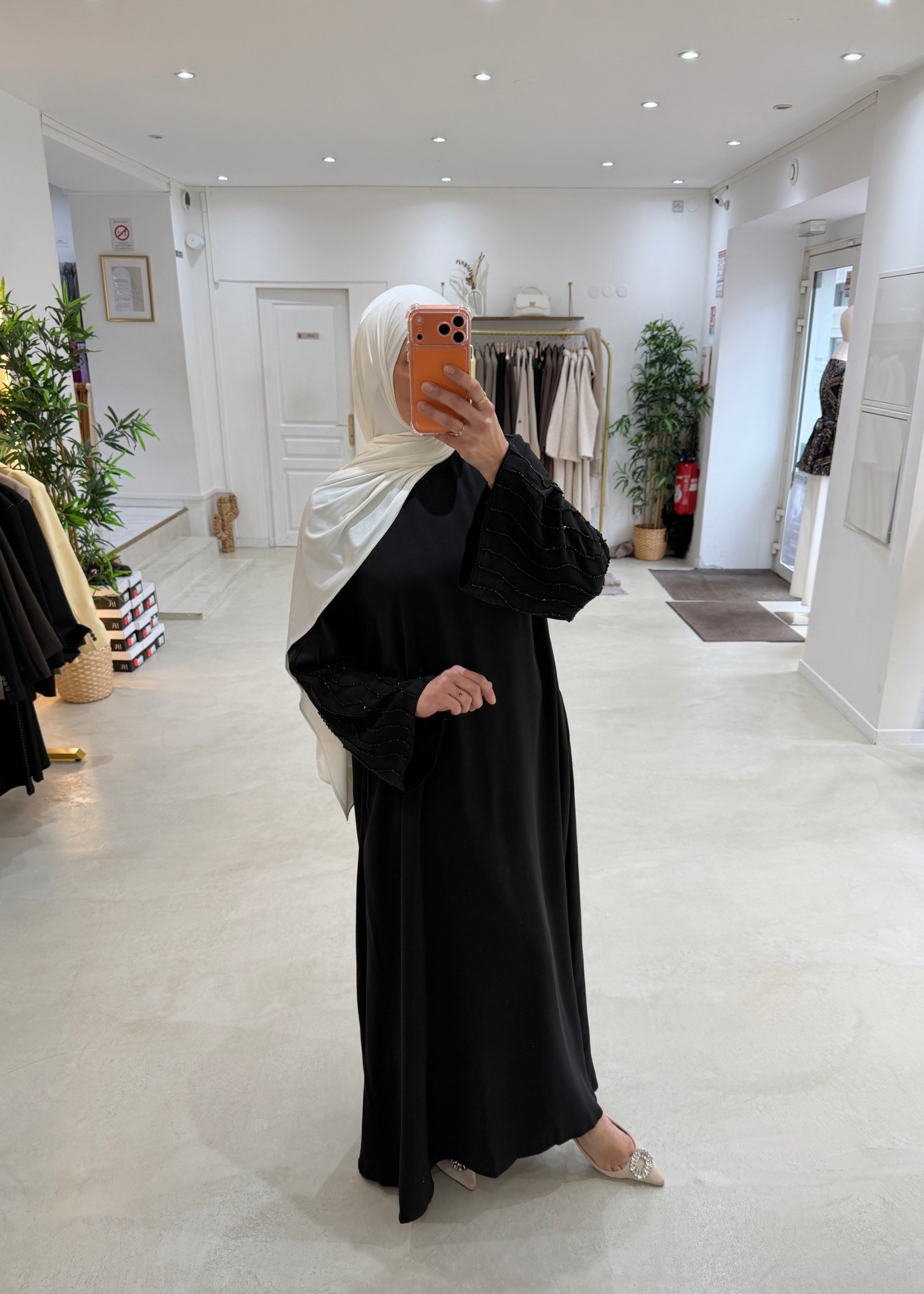 Abaya Perla noir