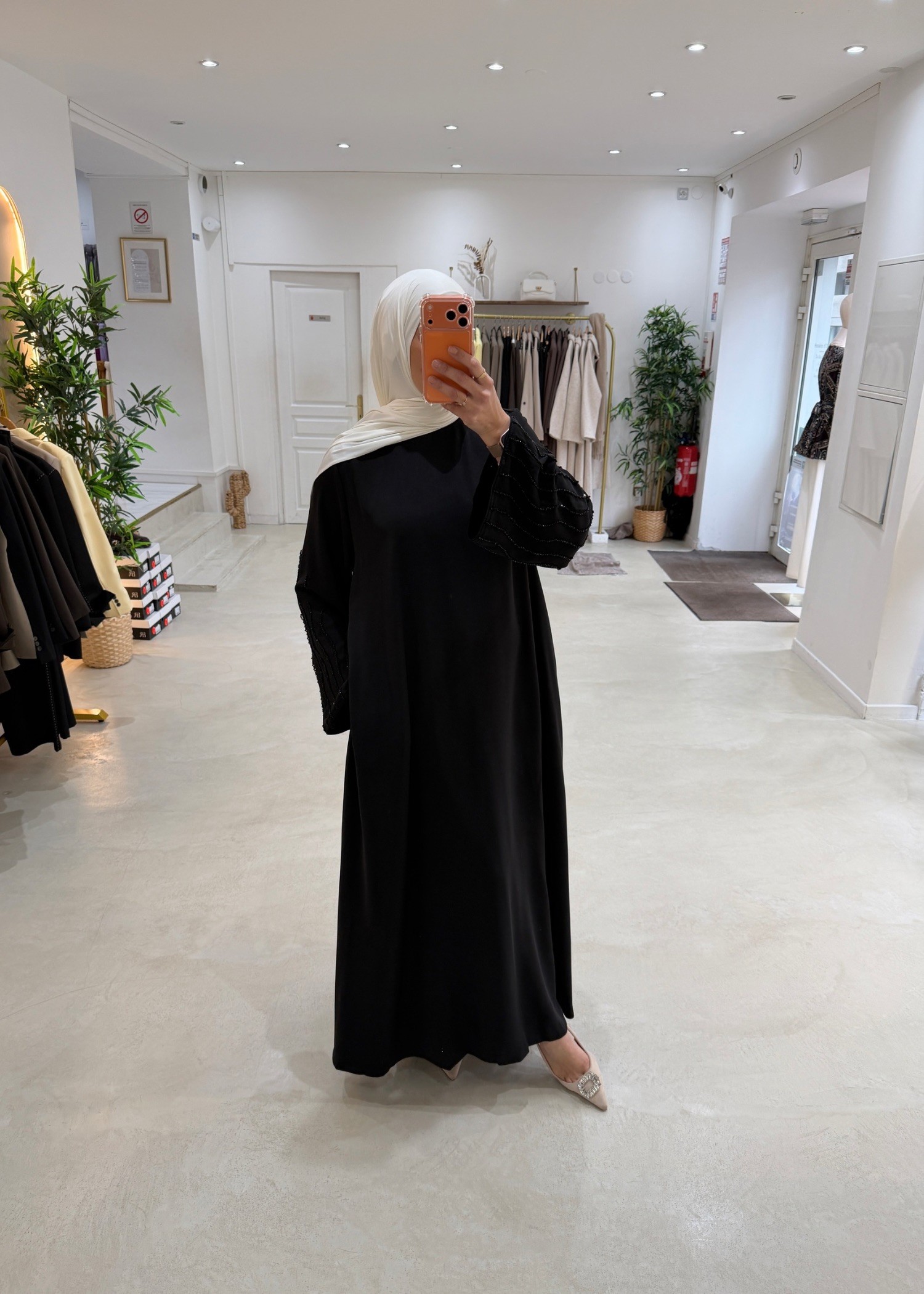 Abaya Perla noir