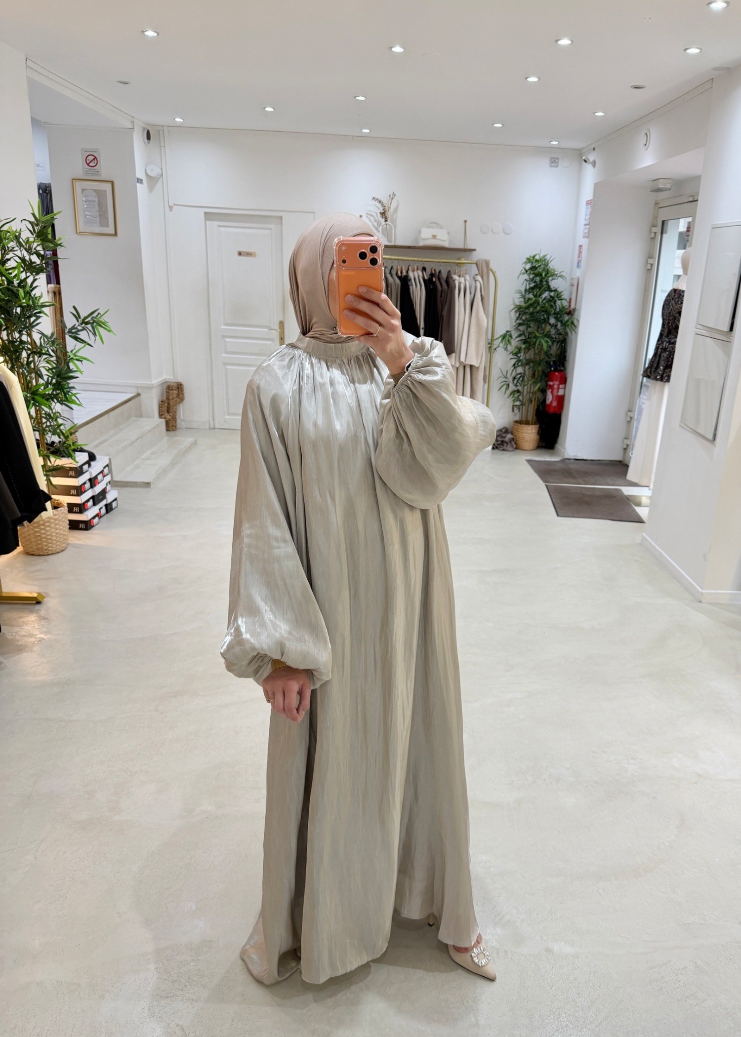 Robe Aylin vert kaki clair