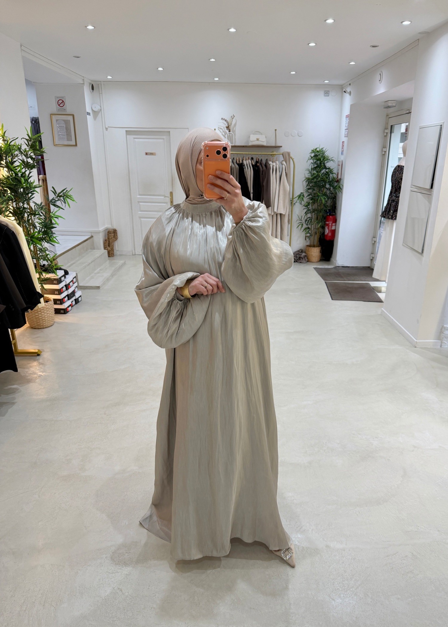 Robe Aylin vert kaki clair