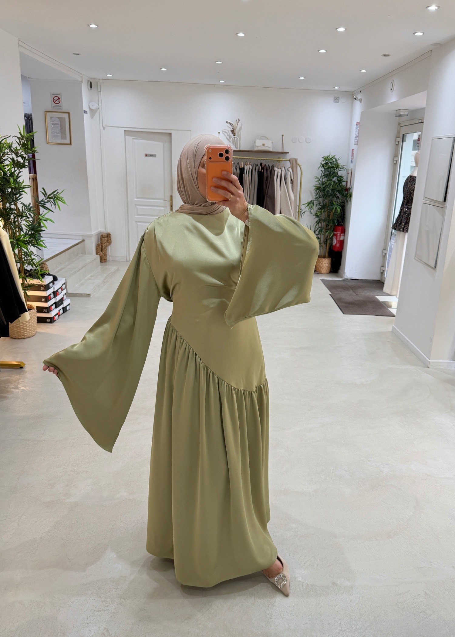 Robe Amara Signature vert pomme