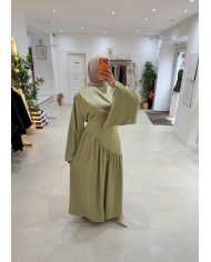 Robe Amara Signature vert pomme